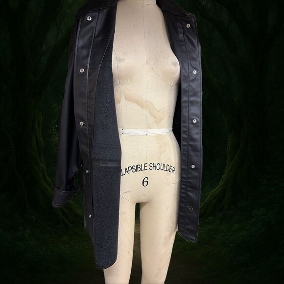 Zara Faux Leather Overshirt - Picture 4 of 6